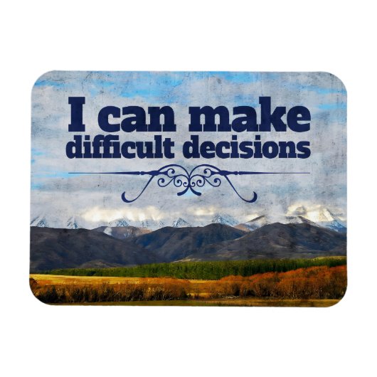 Magnet Flexible "Décisions difficiles" Motivation Affirmation Flex (Horizontal)