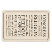 Magnet Flexible Déclaration des droits Liberté d'expression et de (Horizontal)