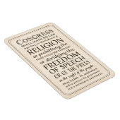 Magnet Flexible Déclaration des droits Liberté d'expression et de (Côté Droit)