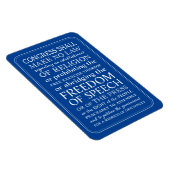 Magnet Flexible Déclaration des droits Liberté d'expression Lettre (Côté Droit)