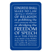 Magnet Flexible Déclaration des droits Liberté d'expression Lettre (Vertical)