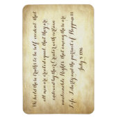 Magnet Flexible Déclaration d'indépendance des États-Unis de 1776 (Vertical)