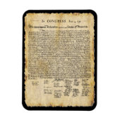 Magnet Flexible Declaration of Independence, Parchment  (Vertical)