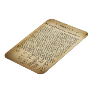 Magnet Flexible Déclaration vintage d'indépendance