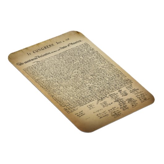 Magnet Flexible Déclaration vintage d'indépendance (Côté Droit)