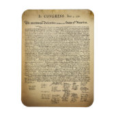 Magnet Flexible Déclaration vintage d'indépendance (Vertical)