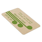Magnet Flexible Déco Chic Enregistrer l'aimant de date, vert (Côté Droit)