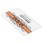 Magnet Flexible Déco fleurir Enregistrer l'aimant de date, orange (Côté Droit)