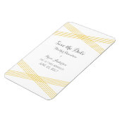 Magnet Flexible Déco moderne jaune Enregistrer l'aimant de date (Côté Gauche)