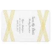 Magnet Flexible Déco moderne jaune Enregistrer l'aimant de date (Horizontal)