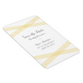Magnet Flexible Déco moderne jaune Enregistrer l'aimant de date (Côté Droit)