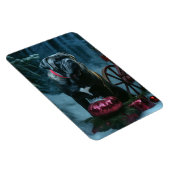 Magnet Flexible Décor de Noël Cane Corso Snowy Sleigh (Côté Droit)