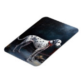 Magnet Flexible Décor de Noël Dalmatien Snowy (Côté Gauche)