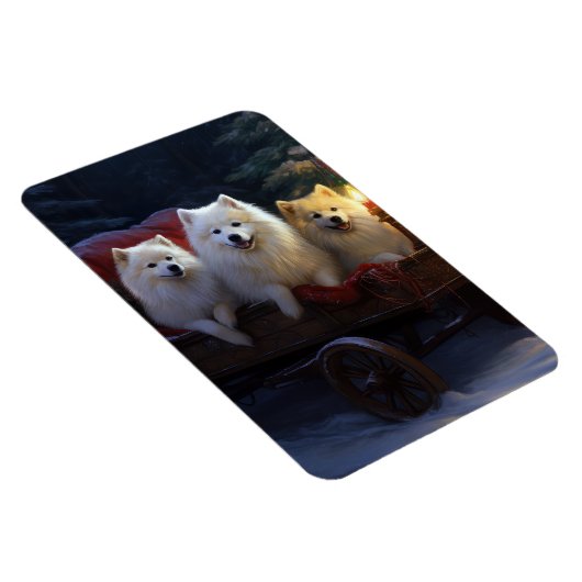 Magnet Flexible Décor de Noël Eskimo Snowy Sleigh (Côté Droit)