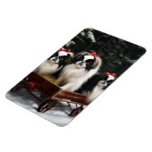 Magnet Flexible Décor de Noël japonais Chin Snowy Sleigh (Côté Gauche)