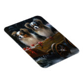 Magnet Flexible Décor de Noël Papillon Snowy Sleigh (Côté Droit)