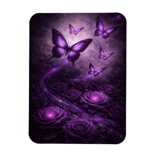 Magnet Flexible Décor floral gothique Dark Bloom (Vertical)