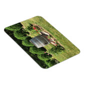 Magnet Flexible Décor jardin en tonneau de vin, Château Morrisette (Côté Droit)