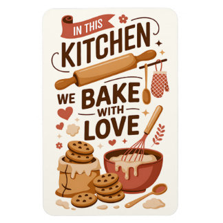 Magnet Flexible Décor mignon de la cuisine pour boulangeries