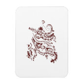 Magnet Flexible Décor rouge orangé (Vertical)