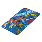 Magnet Flexible Décoration de drapeau triangulaire (Côté Gauche)