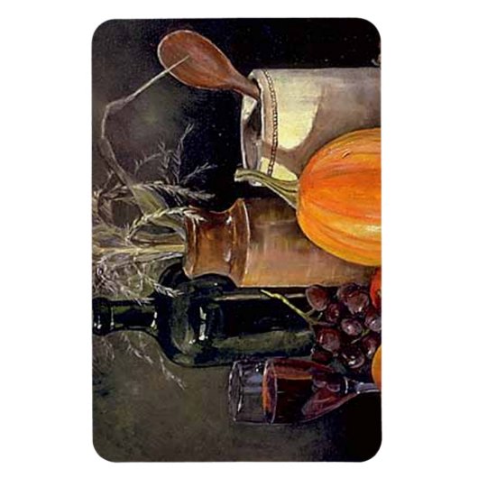 Magnet Flexible Décorations d'automne sur table, Citrouille, Fruit (Vertical)