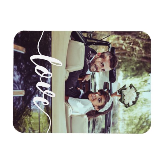 Magnet Flexible Découpage de script d'amour (Horizontal)