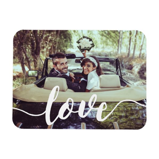 Magnet Flexible Découpage de script d'amour (Horizontal)