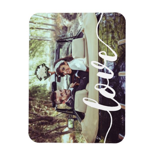 Magnet Flexible Découpage de script d'amour (Vertical)