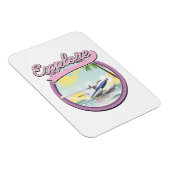 Magnet Flexible Découvrez le logo de voyage (Côté Droit)