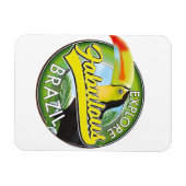 Magnet Flexible Découvrez le logo fabuleux du Brésil (Horizontal)