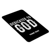 MAGNET FLEXIBLE DÉDIÉ À DIEU COOL PERSONNALISABLE TEXTE BLANC (Côté Droit)
