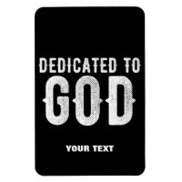 DÉDIÉ À DIEU COOL PERSONNALISABLE TEXTE BLANC