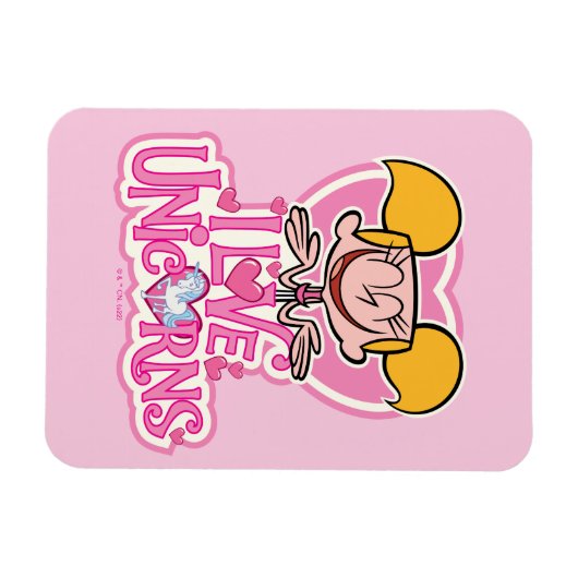 Magnet Flexible Dee Dee - I Love Unicorns (Horizontal)