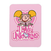 Magnet Flexible Dee Dee - I Love Unicorns (Vertical)