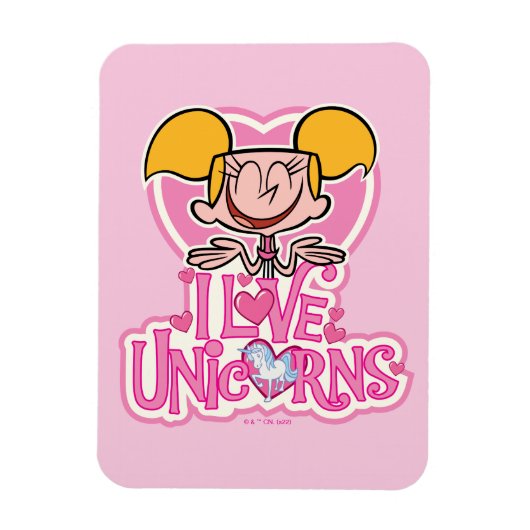 Magnet Flexible Dee Dee - I Love Unicorns (Vertical)