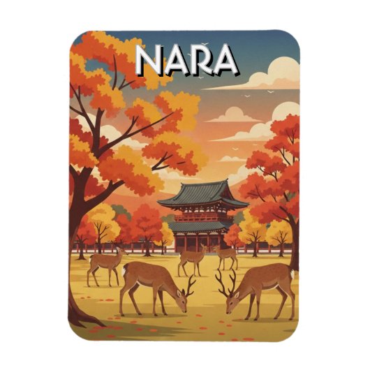 Magnet Flexible Deer in Nara Park Japan Travel (Vertical)