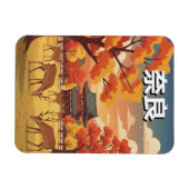 Magnet Flexible Deer in Nara Park Japan Travel (Horizontal)