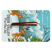 Magnet Flexible Deer Valley Park City Utah ski poster Voyage (Horizontal)