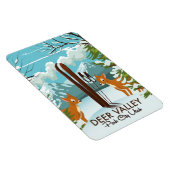 Magnet Flexible Deer Valley Park City Utah ski poster Voyage (Côté Droit)