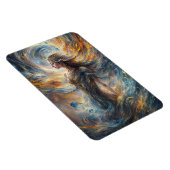 Magnet Flexible Déesse cosmique éthérique Portrait Abstrait Art (Côté Droit)