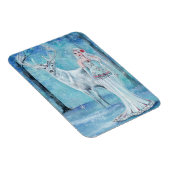 Magnet Flexible Déesse des Fêtes d'hiver avec affiche de cerfs de (Côté Droit)