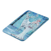 Magnet Flexible Déesse des Fêtes d'hiver avec affiche de cerfs de (Côté Gauche)