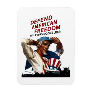 Magnet Flexible Défendre la liberté américaine