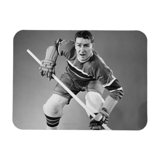 Magnet Flexible Défenseur du hockey (Horizontal)