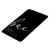 Magnet Flexible Définition de Bae cœur d'amour écriture (Côté Gauche)