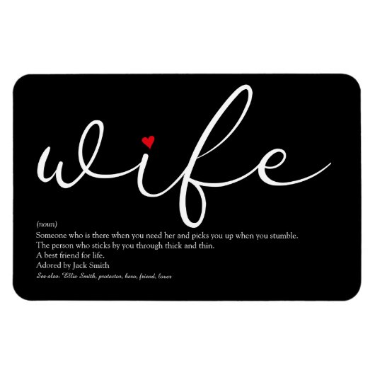 Magnet Flexible Définition de la meilleure femme du monde (Horizontal)