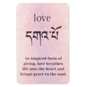 Magnet Flexible Définition de l'amour (Vertical)