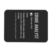 Magnet Flexible Définition de l'analyste du crime (Horizontal)