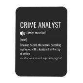 Magnet Flexible Définition de l'analyste du crime (Vertical)